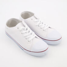 White Canvas Trainers