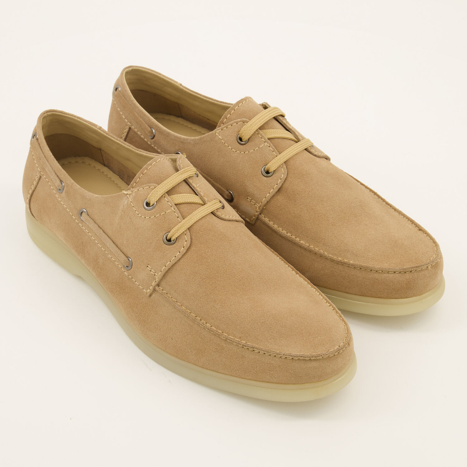 Beige Leather Boat Shoes TK Maxx UK