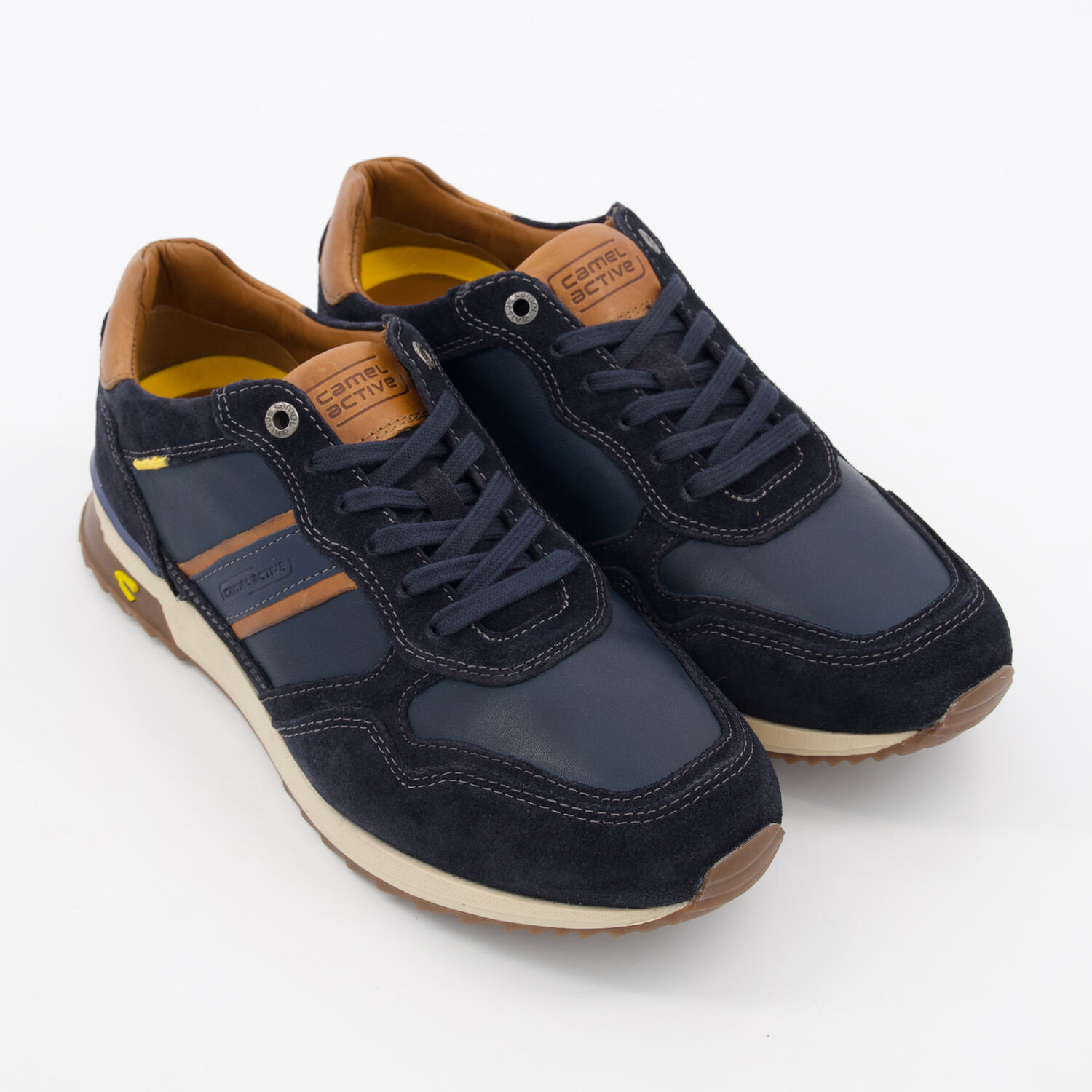 Navy Leather Chunky Trainers TK Maxx UK1