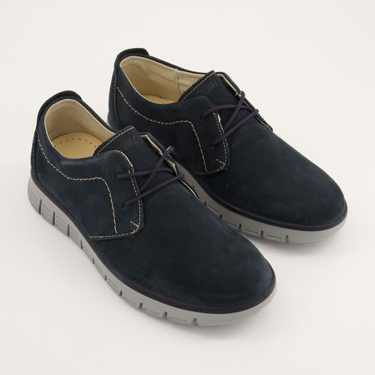 Navy Suede Shoes - Image 1 - please select to enlarge image
