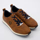 Braune Sneaker mit Logo-Detail - Bild 1 - bitte auswählen, um das Bild zu vergrößern