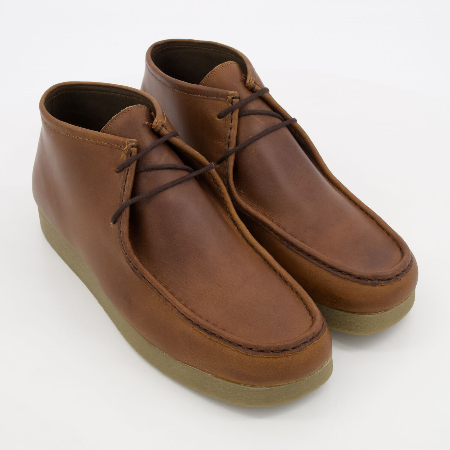 Brown Leather Lace Up Boots TK Maxx UK