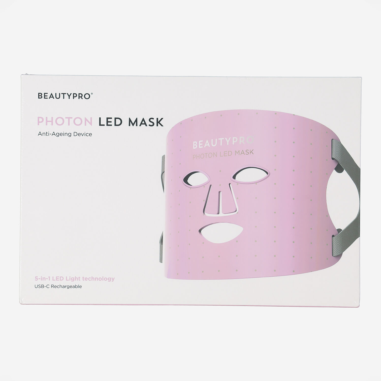 Pink Led Robot Mask Pink Photon LED Mask - TK Maxx UK