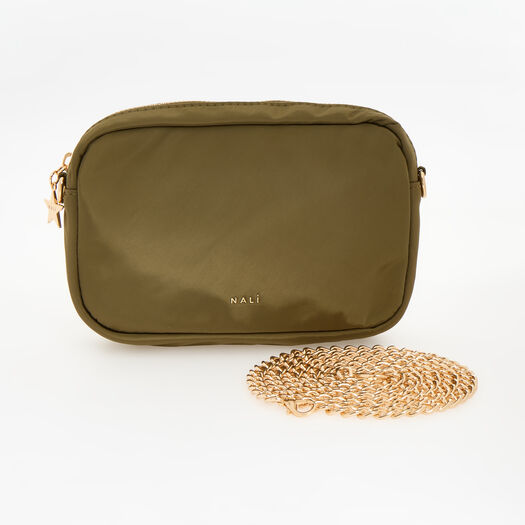 Nali Green Pouch Crossbody Bag