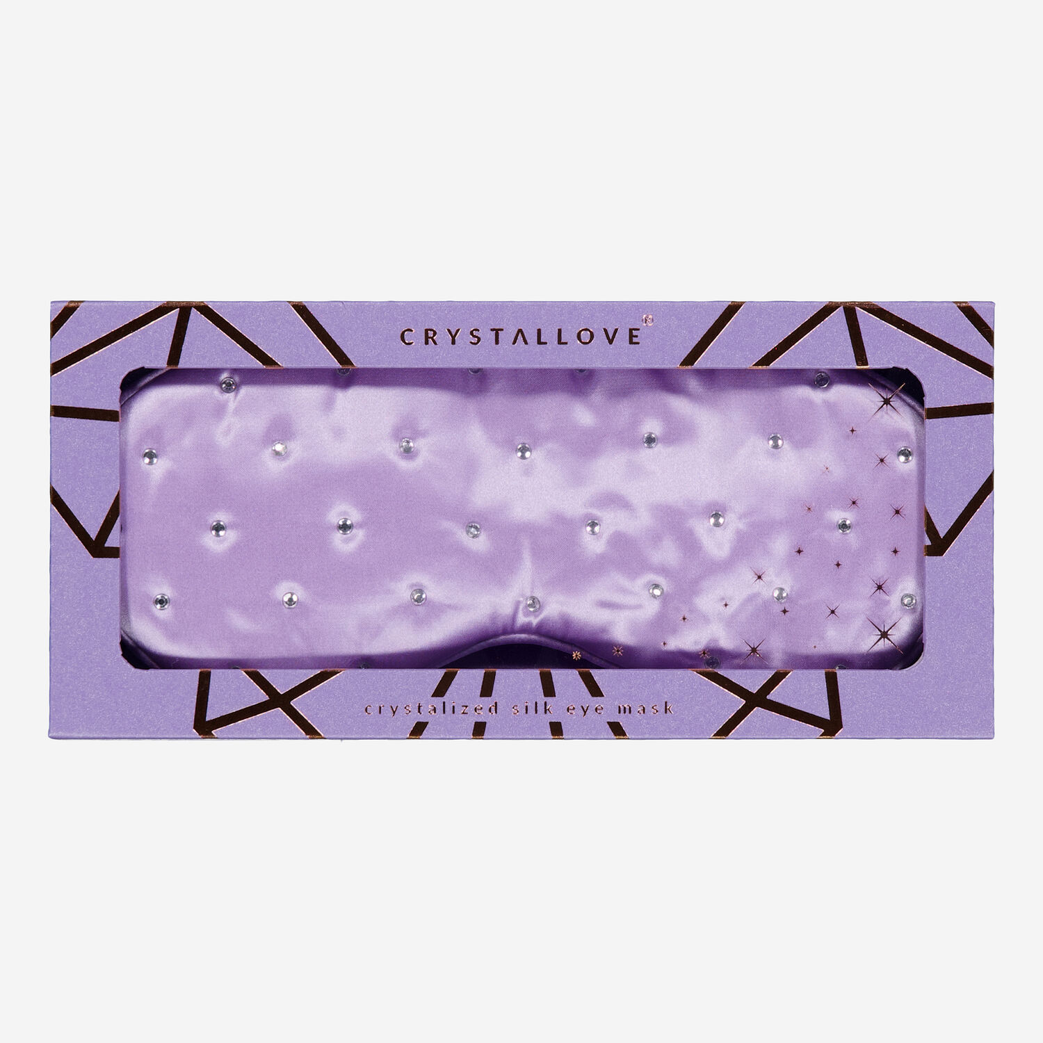 Lilac Crystallised Silk Eye Mask Lilac Crystallised Silk Eye Mask