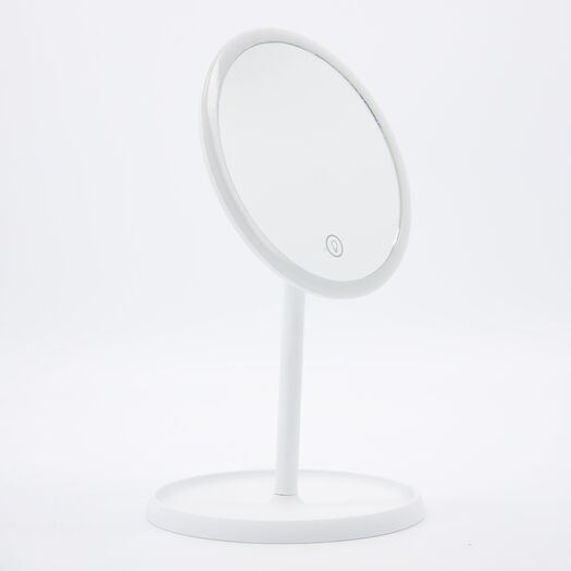 Weißer beleuchteter Spiegel - Bild 1 - bitte auswählen, um das Bild zu vergrößern