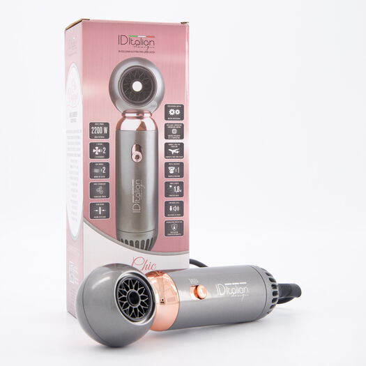 Grauer Chic Vayager Haartrockner - Bild 1 - bitte auswählen, um das Bild zu vergrößern