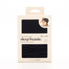 Black Satin Lined Sleep Beanie