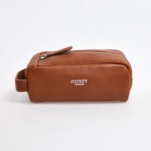 Brown Leather Wash Bag