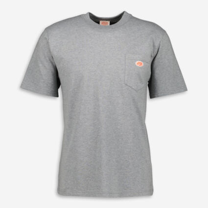 Grey Marl Pocket T Shirt - Image 1 - please select to enlarge image