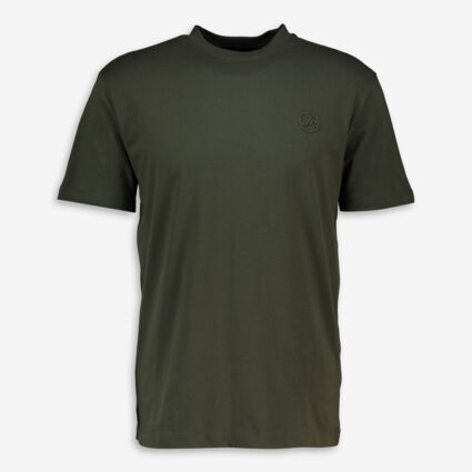 Olive Branded Siobe T Shirt - Image 1 - please select to enlarge image