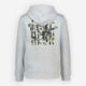 Grey Heather Buddha Guitar Graphic Hoodie - Image 2 - please select to enlarge image