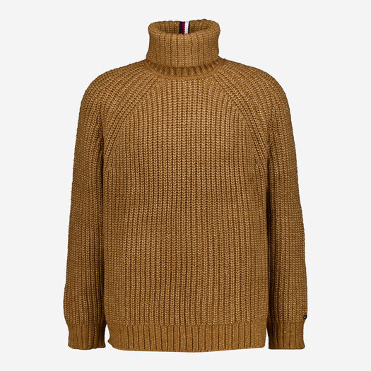 Brauner Rollkragenpullover aus Wollmischung - Bild 1 - bitte auswählen, um das Bild zu vergrößern