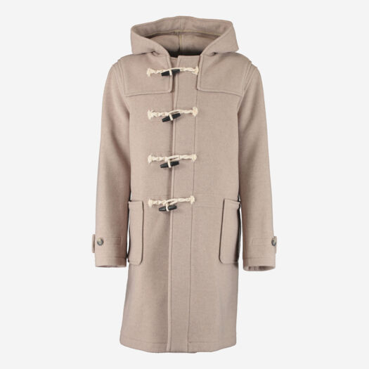 Beige Duffle Wool Blend Coat - Image 1 - please select to enlarge image