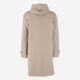 Beige Duffle Wool Blend Coat - Image 2 - please select to enlarge image