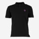 Black Branded Polo Shirt - Image 1 - please select to enlarge image