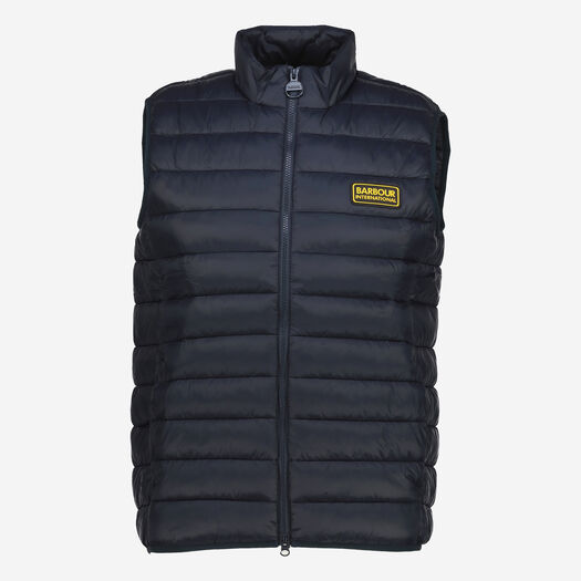 Navy Blue Racer Reed Gilet - Image 1 - please select to enlarge image