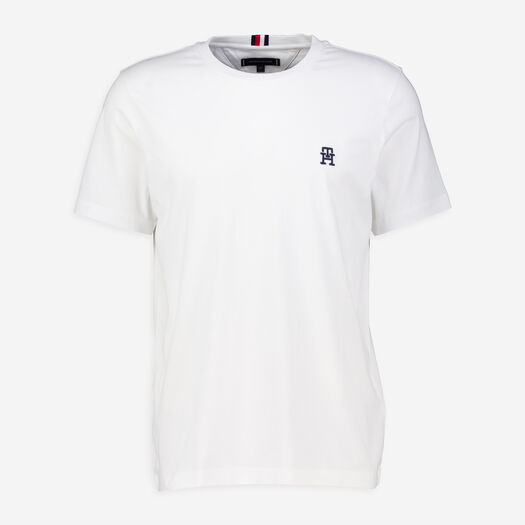 Weißes Regular Fit T-Shirt mit Logo - Bild 1 - bitte auswählen, um das Bild zu vergrößern