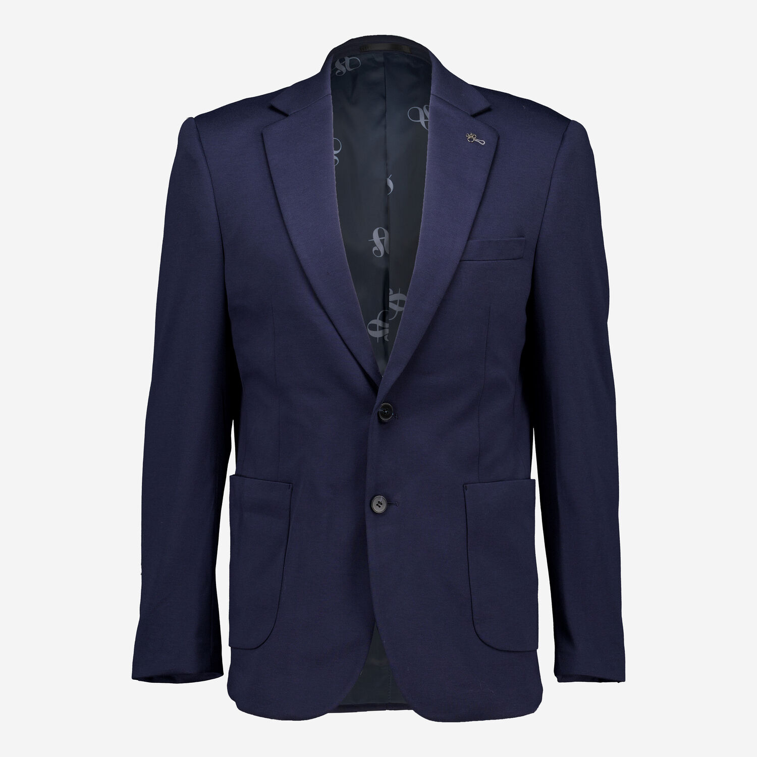 Navy Two Button Jersey Knit Modern Blazer TK Maxx UK