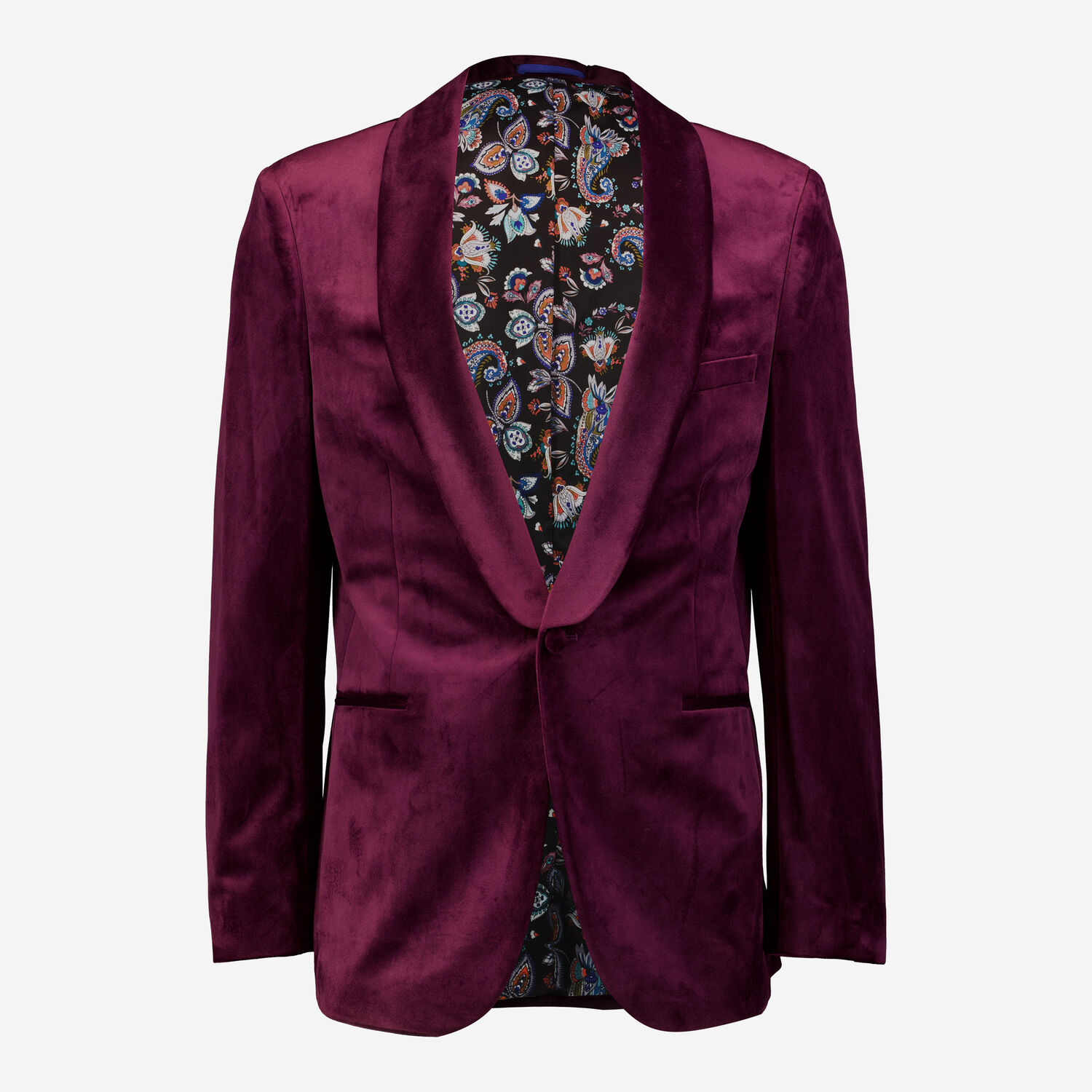 Plum Velour Shawl Collar Blazer TK Maxx UK