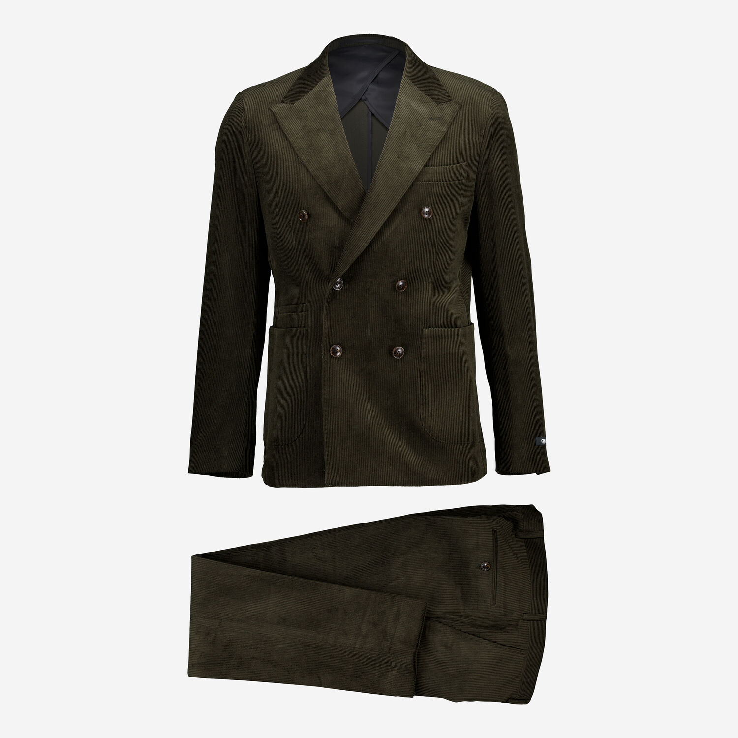 Olive Cordurouy Lined Slim Fit Suit TK Maxx UK