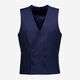 Navy Wide Herringbone Slim Three Piece Suit - Image 2 - please select to enlarge image