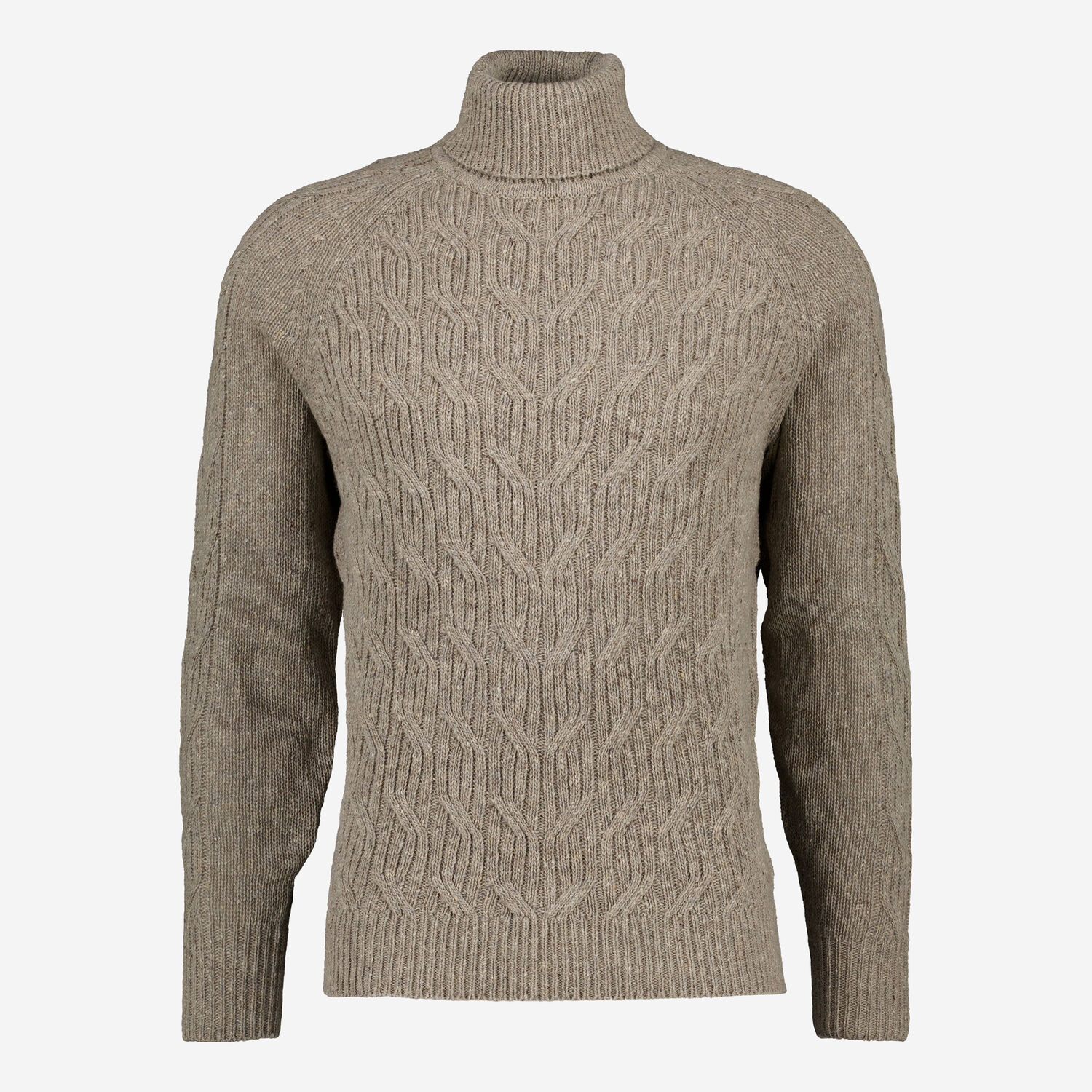 Cable Knit Mens Grey Roll Neck Sweater Plus Roll Neck Chunky Cable