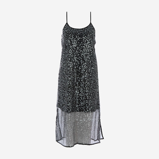Karen By Simonsen Black Signe Sequin Midi Dress