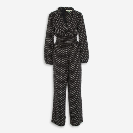 Black Dot Patterned Jumpsuit - TK Maxx UK