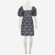 Navy Floral Dress - Image 2 - please select to enlarge image