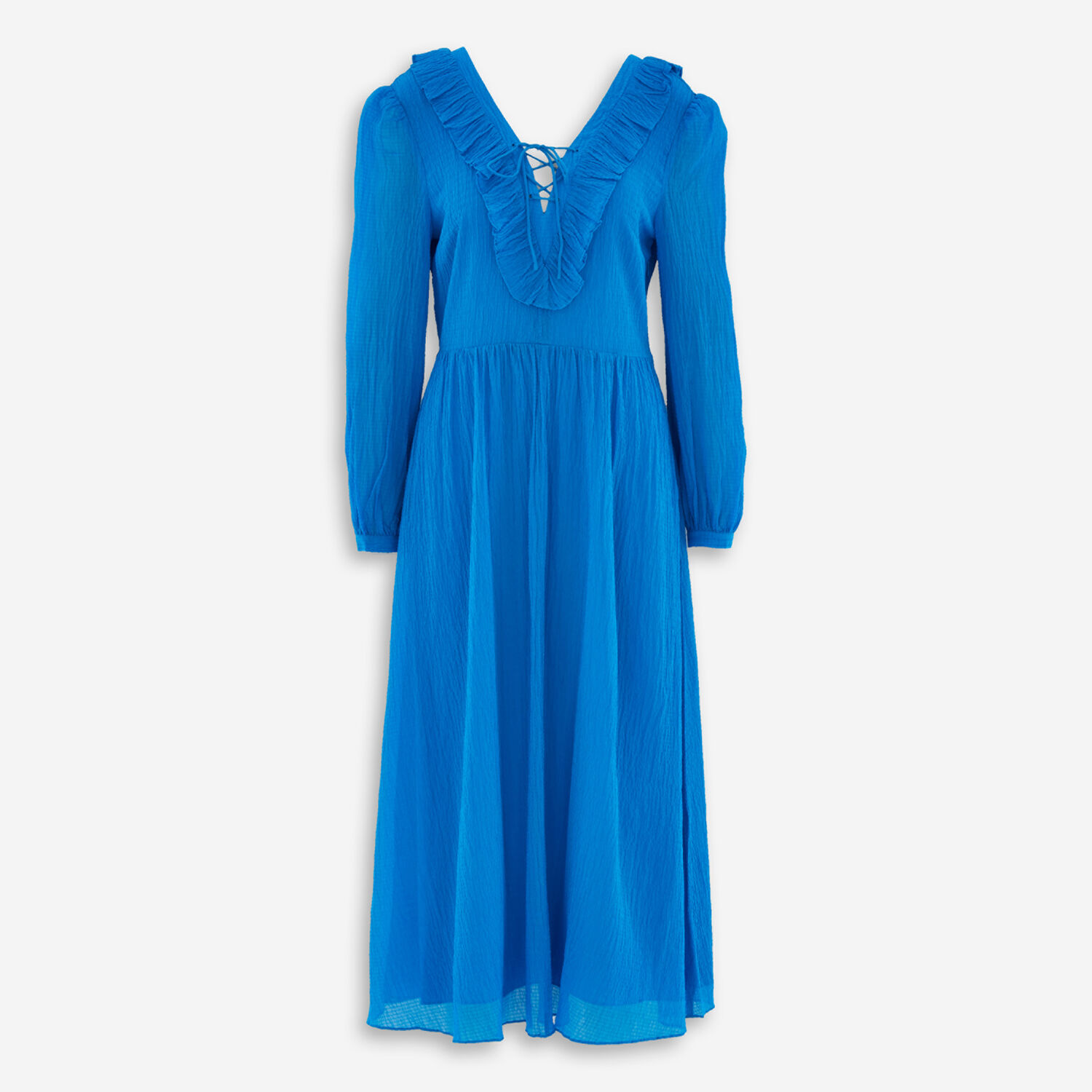 Blue Ruffle Dress - TK Maxx UK