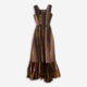 Burgundy Chevron Sleeveless Maxi Dress - Image 1 - please select to enlarge image