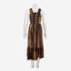 Burgundy Chevron Sleeveless Maxi Dress - Image 2 - please select to enlarge image