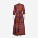 Orange & Purple Striped Wrap Maxi Dress  - Image 2 - please select to enlarge image