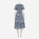 Blue & White Floral Maxi Dress - Image 2 - please select to enlarge image