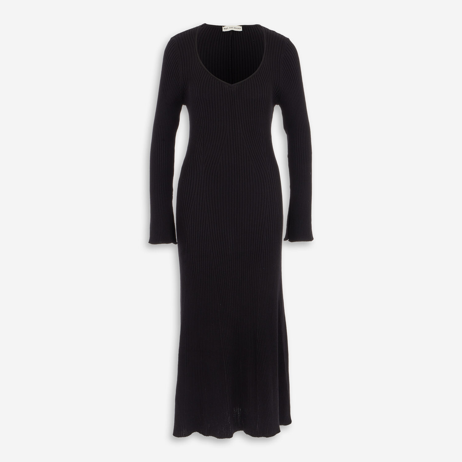 Black Ribbed Knit Maxi Dress - TK Maxx UK