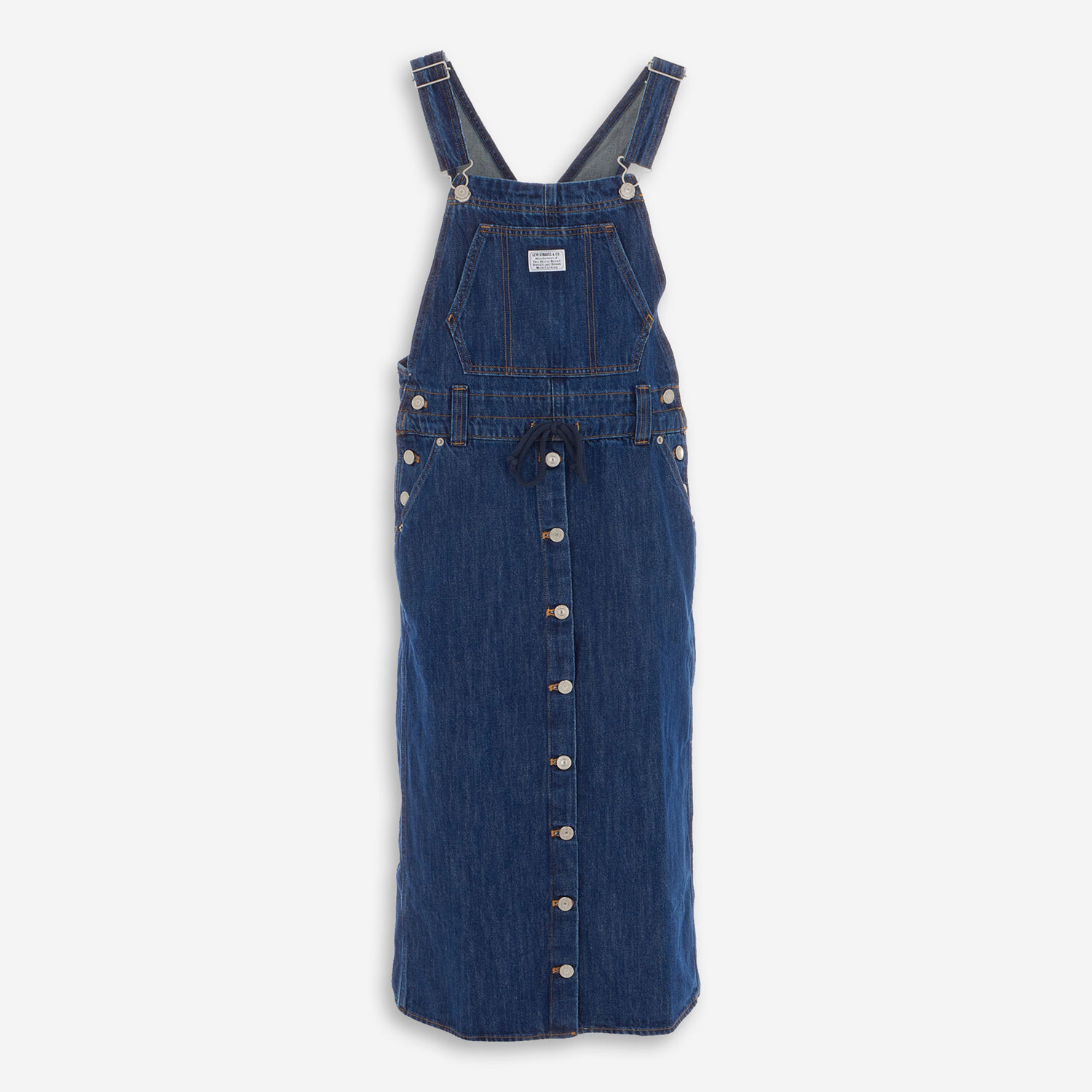 Blue Navy Lexie Dungaree Mini Dress - TK Maxx UK