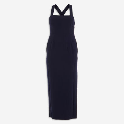 Dark Blue Maria Maxi Dress - Image 1 - please select to enlarge image
