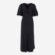 Black Jacquard Midi Dress - Image 1 - please select to enlarge image