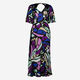 Multicoloured Patterned Midi Dress  - Image 1 - please select to enlarge image