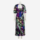 Multicoloured Patterned Midi Dress  - Image 2 - please select to enlarge image