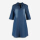Navy Tunic Shirt Dress - Image 1 - please select to enlarge image