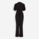 Black Tapered Leg Jumpsuit - Image 2 - please select to enlarge image