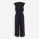 Navy Electra Spotted Jumpsuit  - Image 2 - please select to enlarge image