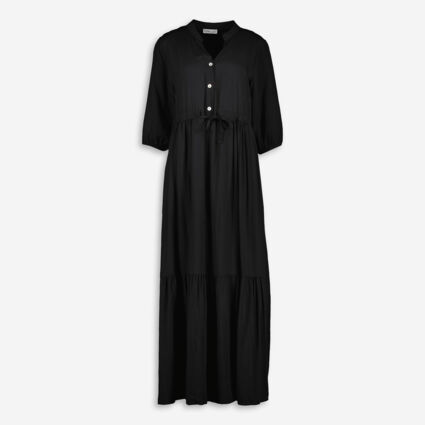Black Midi Dress - Image 1 - please select to enlarge image