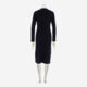 Black Ribbed Lace Dress  - Image 2 - please select to enlarge image