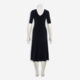 Black Ribbed Midi Dress  - Image 2 - please select to enlarge image