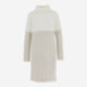 Cream Roll Neck Striped Jumper Dress - Image 1 - please select to enlarge image