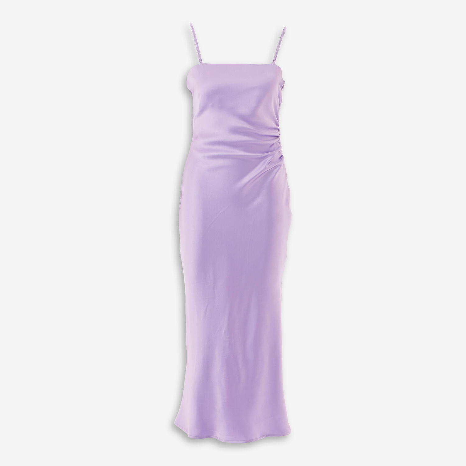 Lilac Rouched Maxi Dress - TK Maxx UK