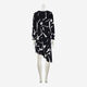 Black Abstract Pattern Midi Dress - Image 2 - please select to enlarge image